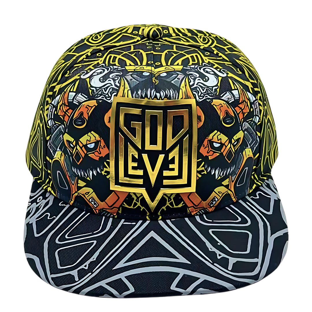 GodLevel Handmade Snapback – Black & Gold