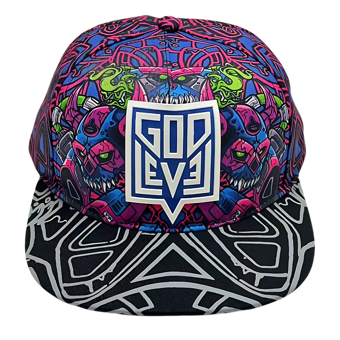GodLevel Handmade Snapback – Pink & Blue