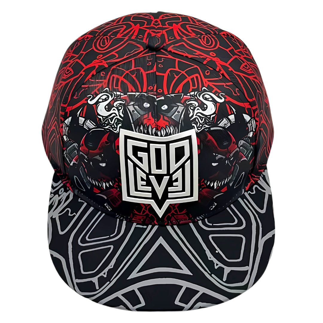 GodLevel Handmade Snapback – Red & Black