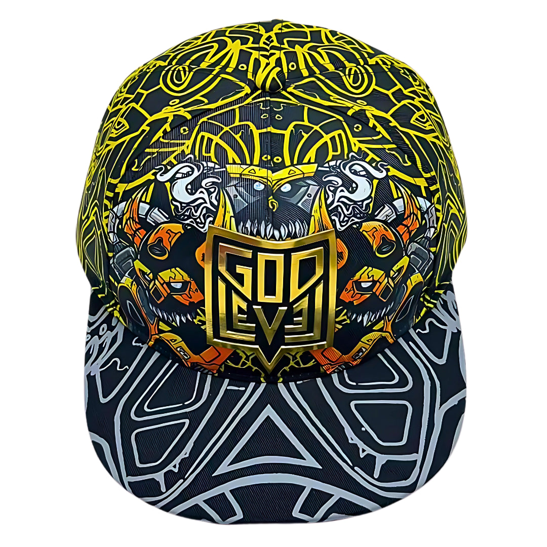 GodLevel Handmade Snapback – Black & Gold