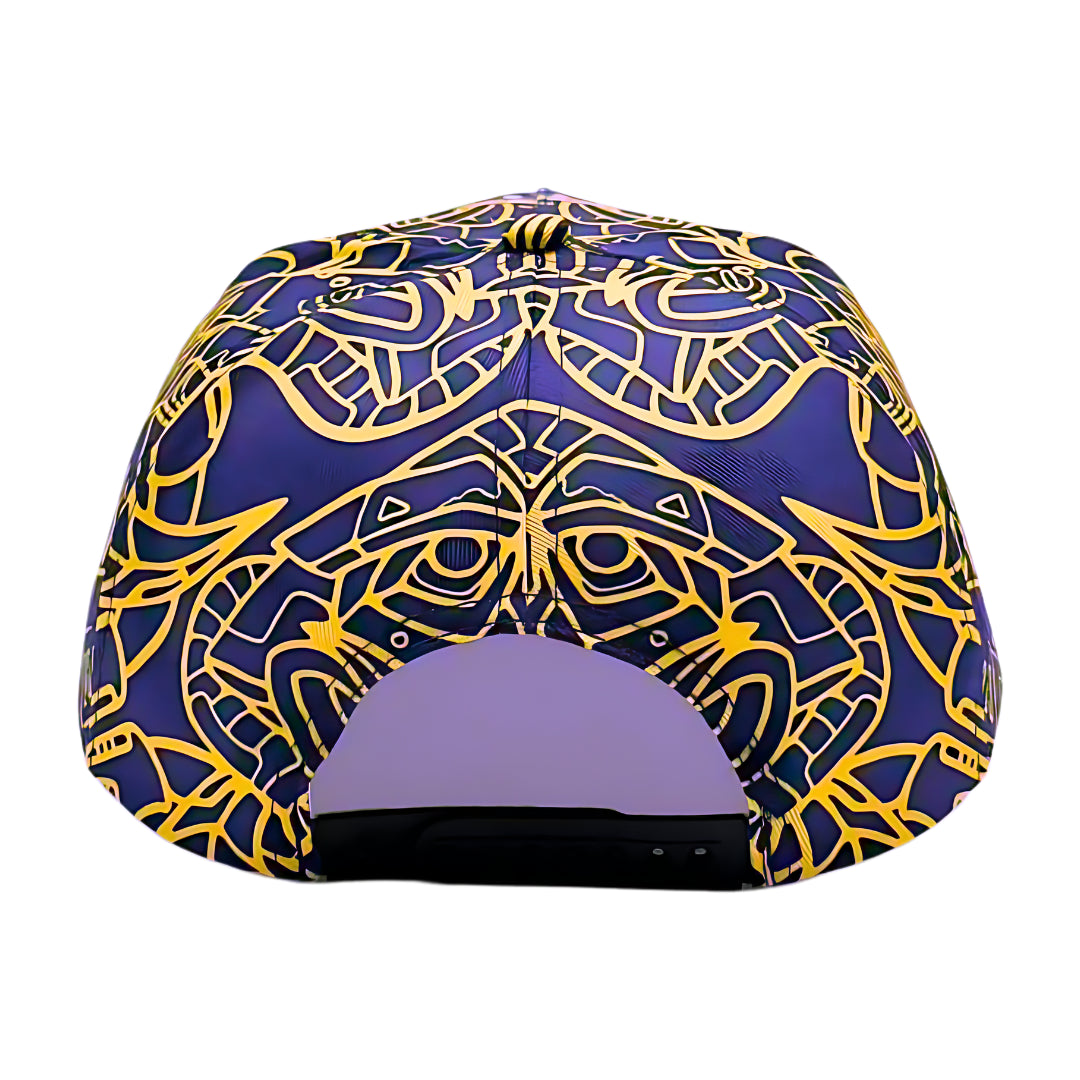 GodLevel Handmade Snapback – Purple & Gold