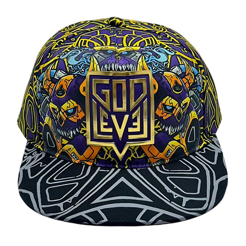 GodLevel Handmade Snapback – Purple & Gold