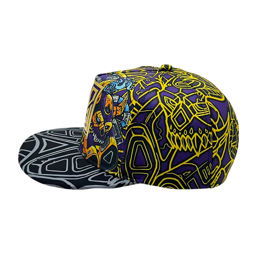 GodLevel Handmade Snapback – Purple & Gold
