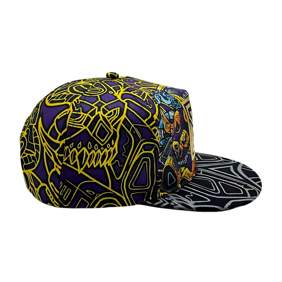 GodLevel Handmade Snapback – Purple & Gold