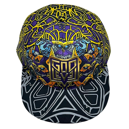 GodLevel Handmade Snapback – Purple & Gold